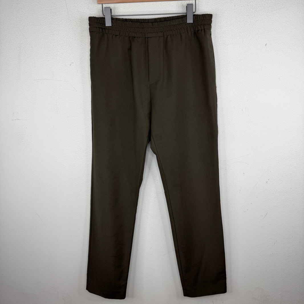 Acne Studios Brown Drawstring Elastic Band Dress Trousers