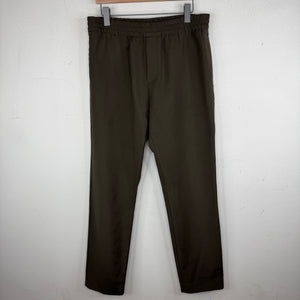 Acne Studios Brown Drawstring Elastic Band Dress Trousers