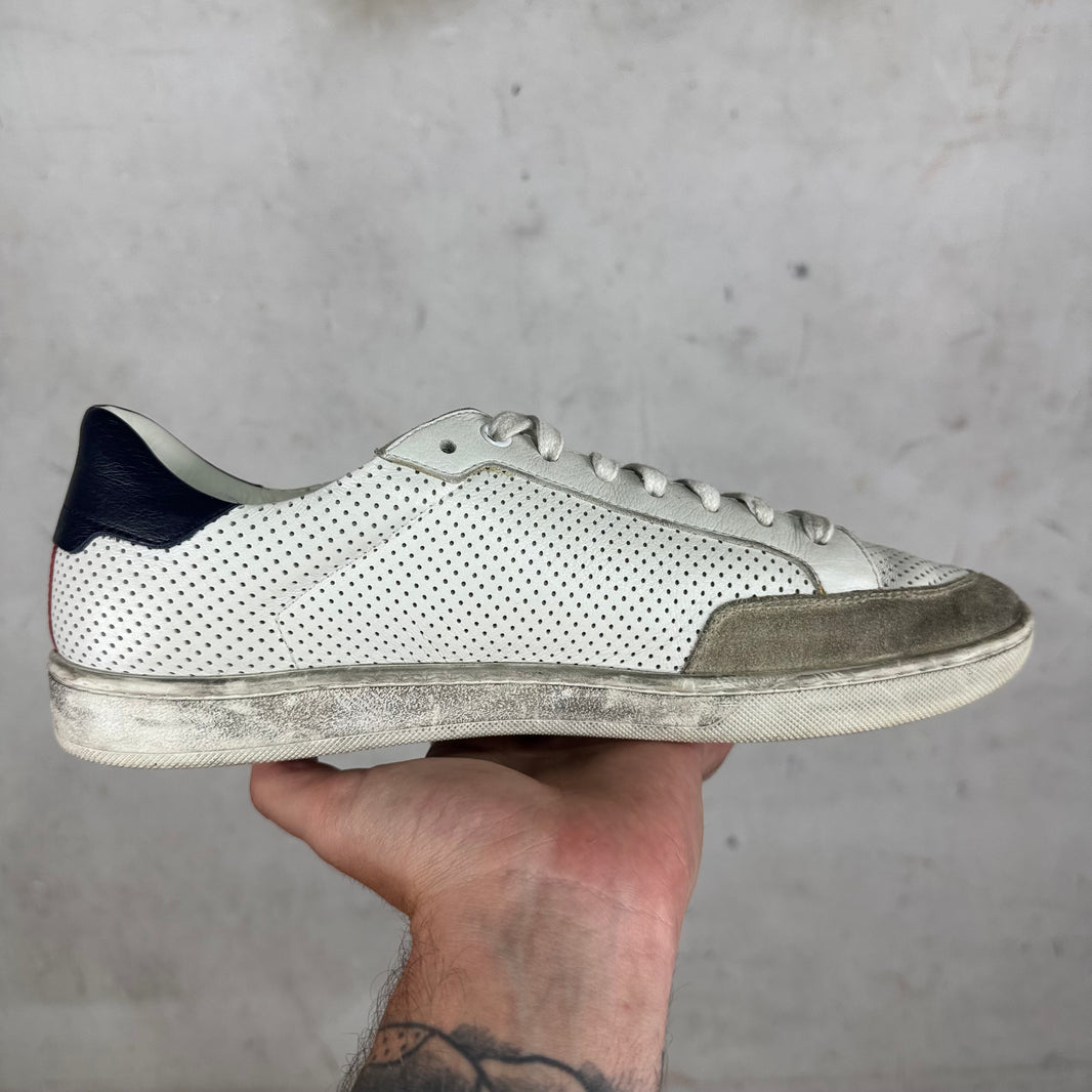 Saint Laurent Perforated Classic Low Sneakers