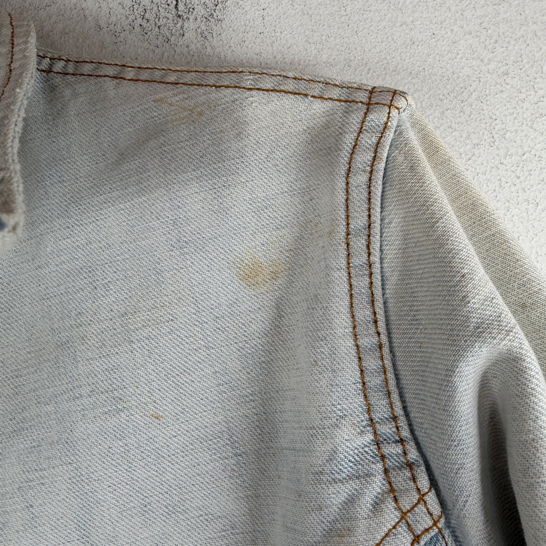 Vintage Lee 2 Tone Reversible Snap Button Denim Jacket