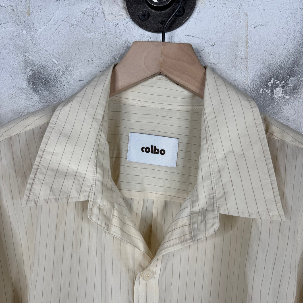 Colbo Beige Striped Thin Shirt
