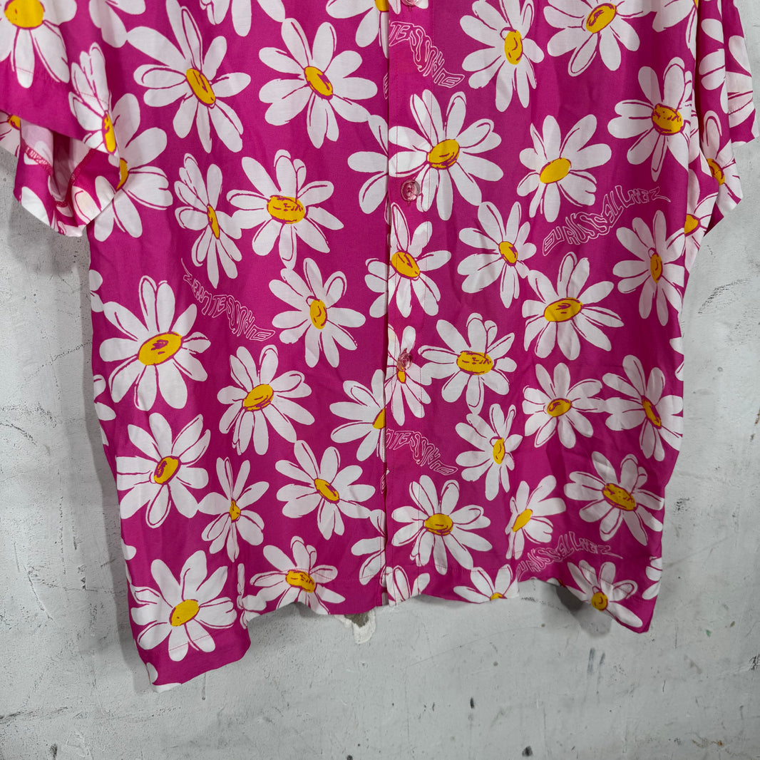 ERL Pink Daisy Rayon Shirt