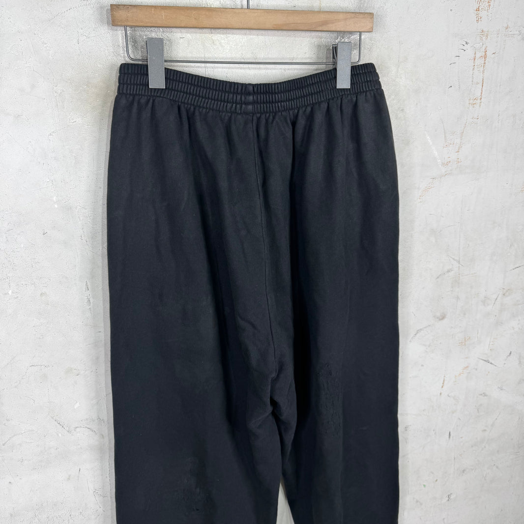 Balenciaga Mud Crest Distressed Sweatpants
