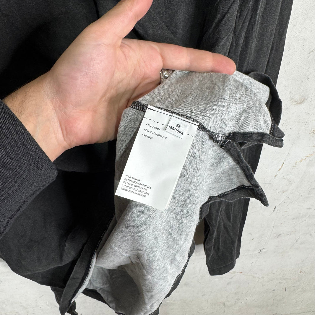 Our Legacy George L/S Washed Black T-Shirt