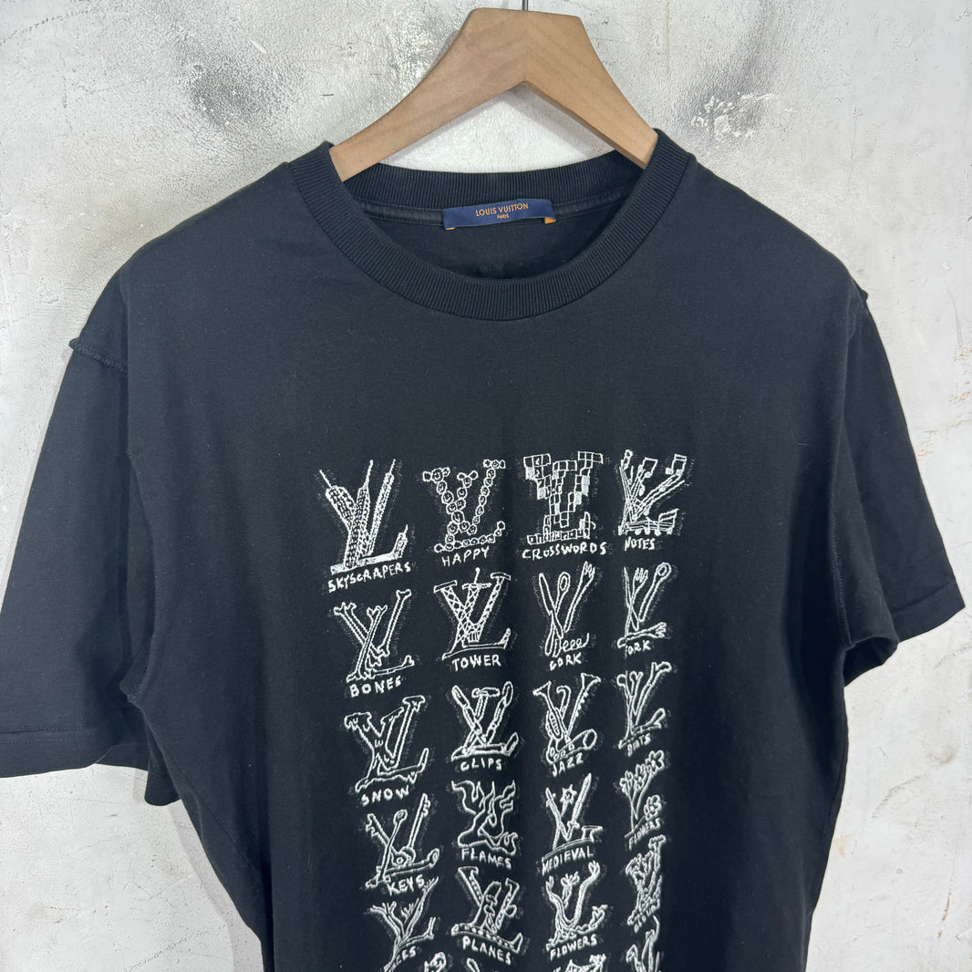Louis Vuitton Logo Cartoon T-Shirt