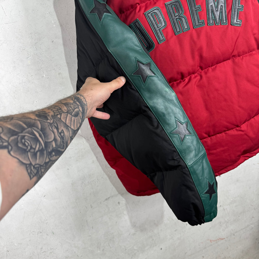 Supreme Nylon Leather Trimmed Star Puffer