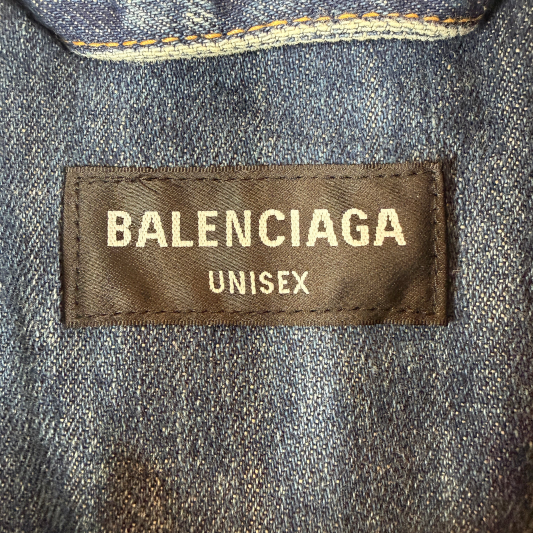 Balenciaga Denim Puffer Jacket