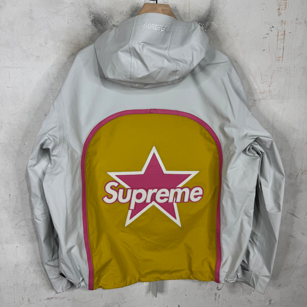 Supreme x Vanson White/Pink/Yellow Rain Jacket