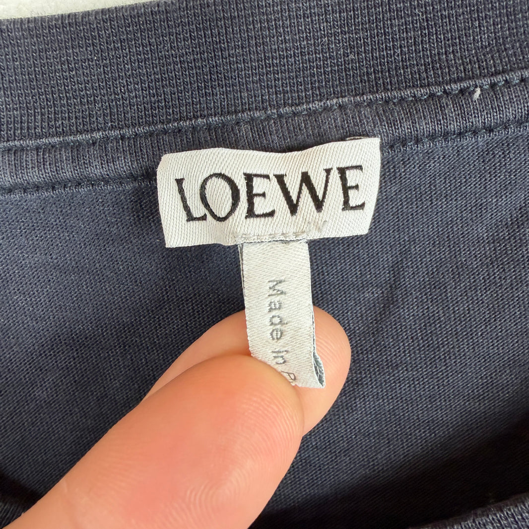 Loewe Navy Anagram Striped T-Shirt