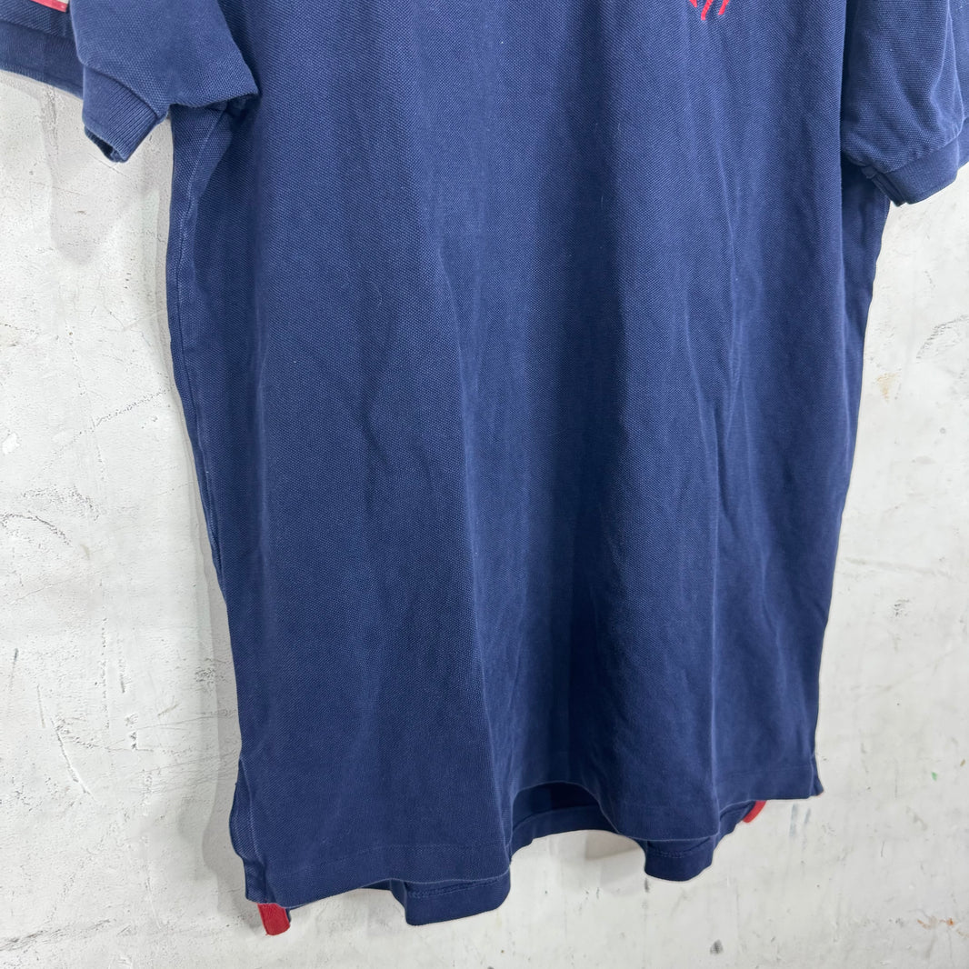 Ralph Lauren Navy Red USA Sleeve Pony Polo
