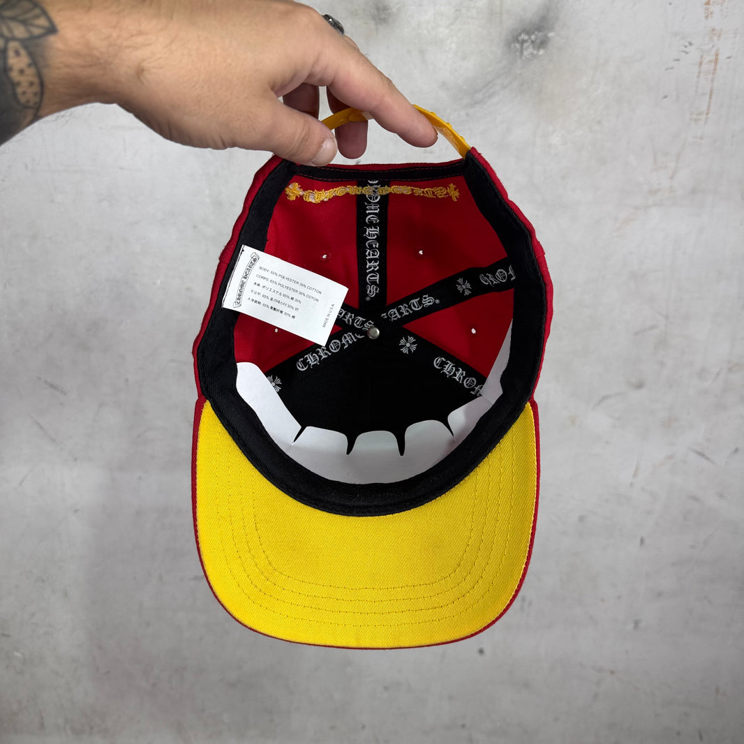 Chrome Hearts Red/ Yellow CH Baseball Hat