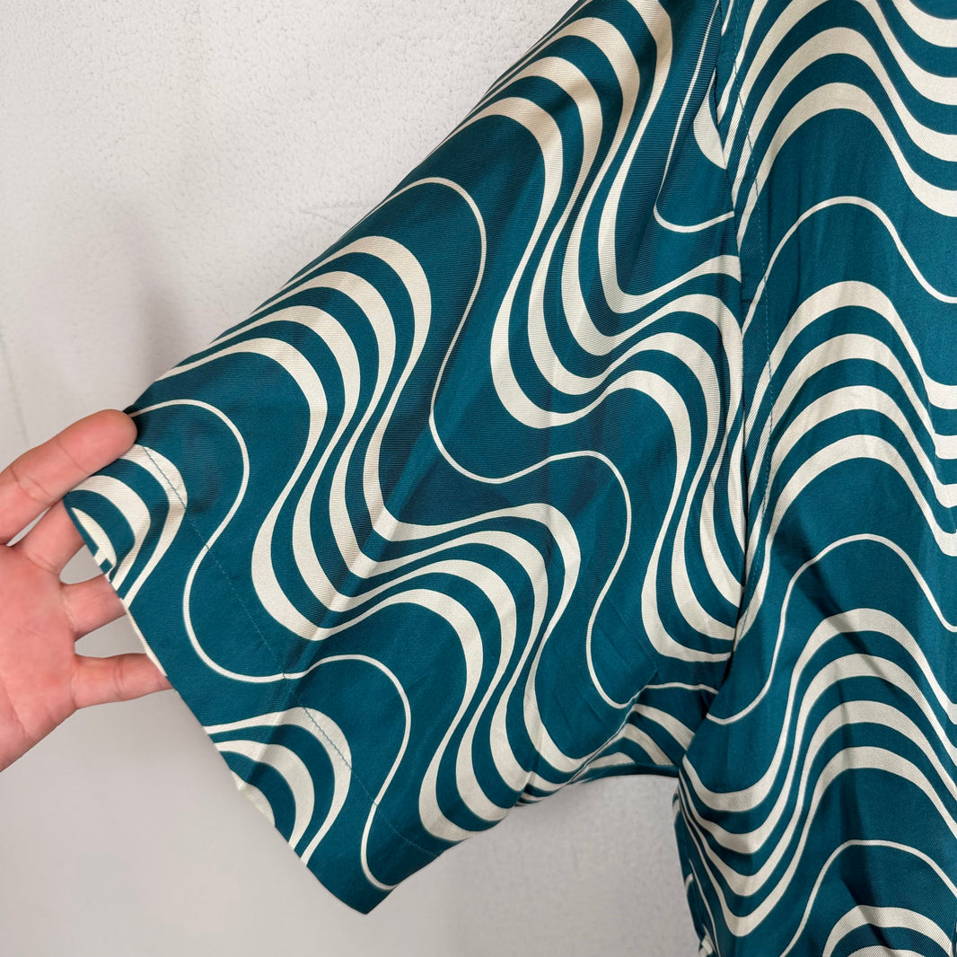 Marni Blue Wavy Shirt