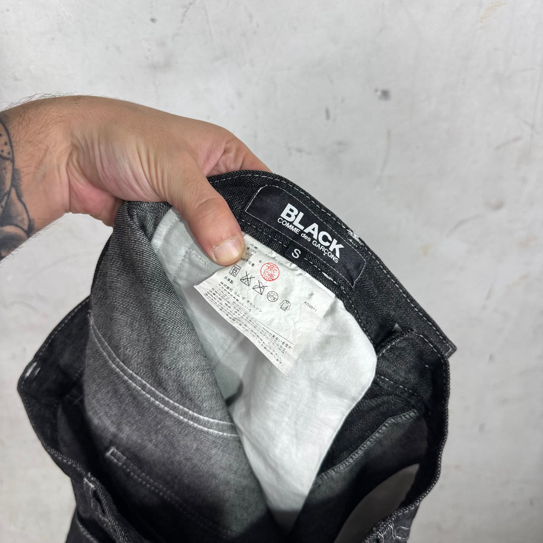 CDG Black Denim Dropcrotch Shorts