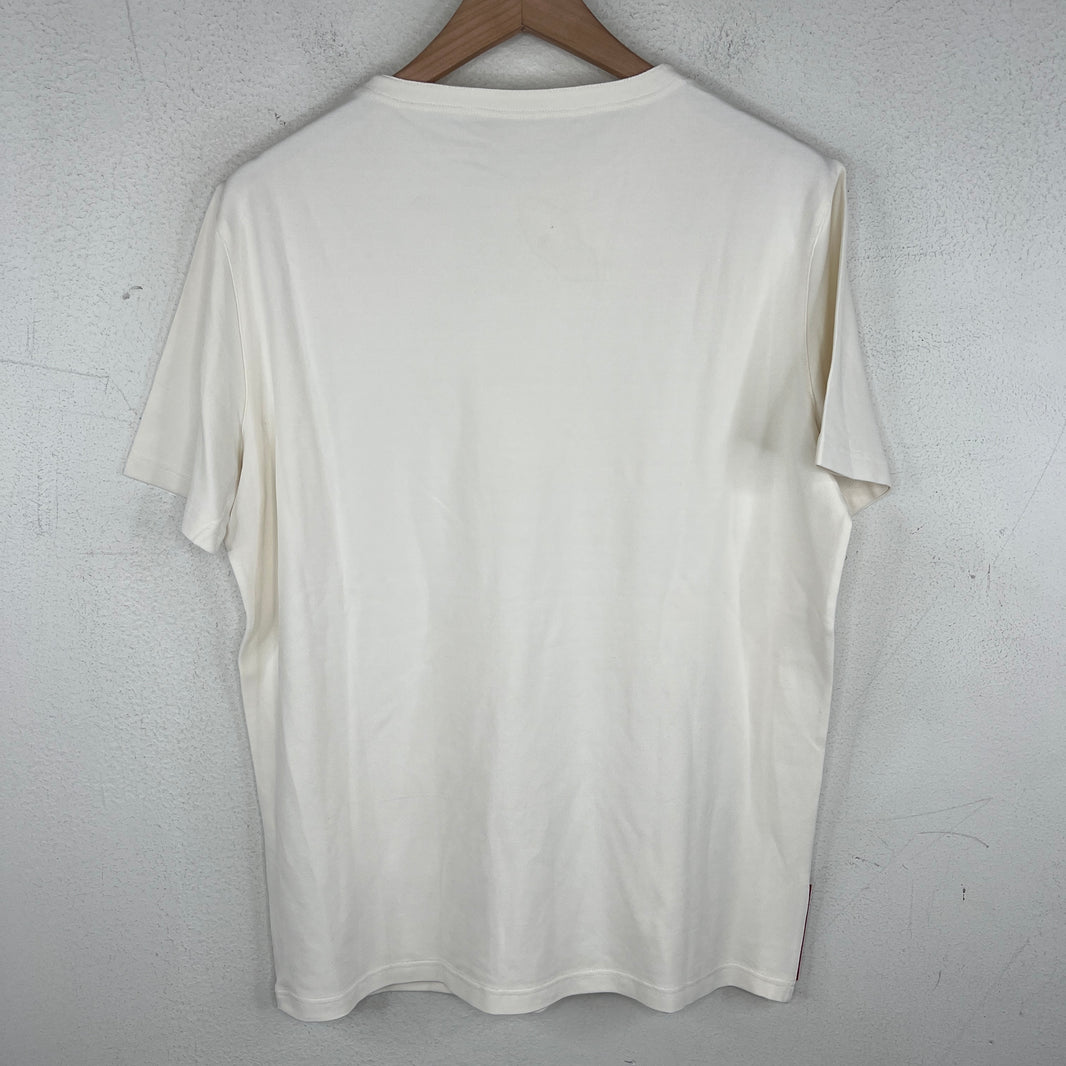 Prada White Zipper Detail T-Shirt