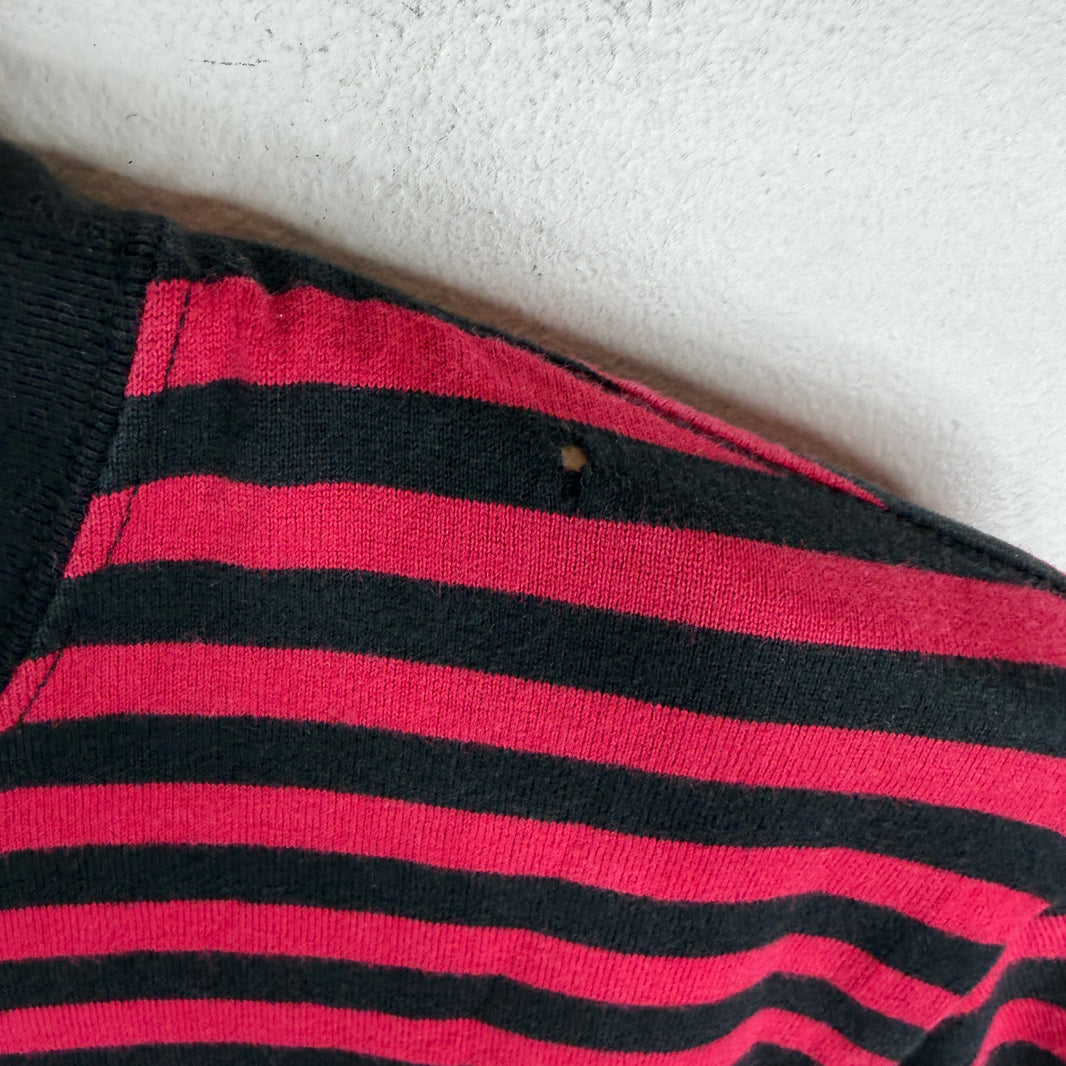 Number Nine Red Striped L/S T-Shirt