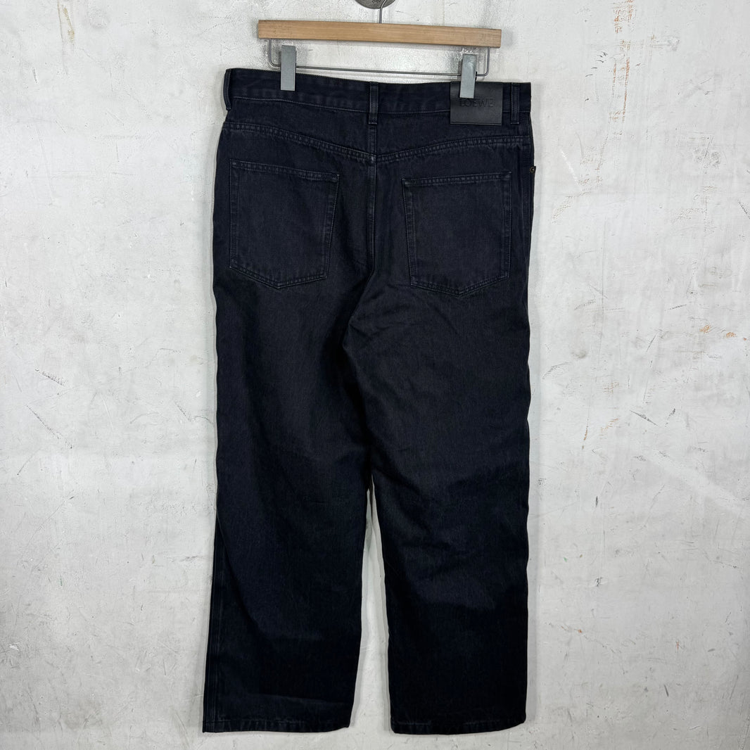 Loewe Black Anagram Jeans