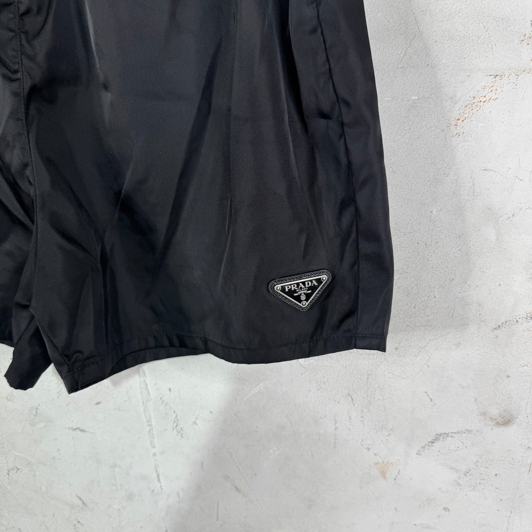 Prada Plaqued Re-Nylon Shorts