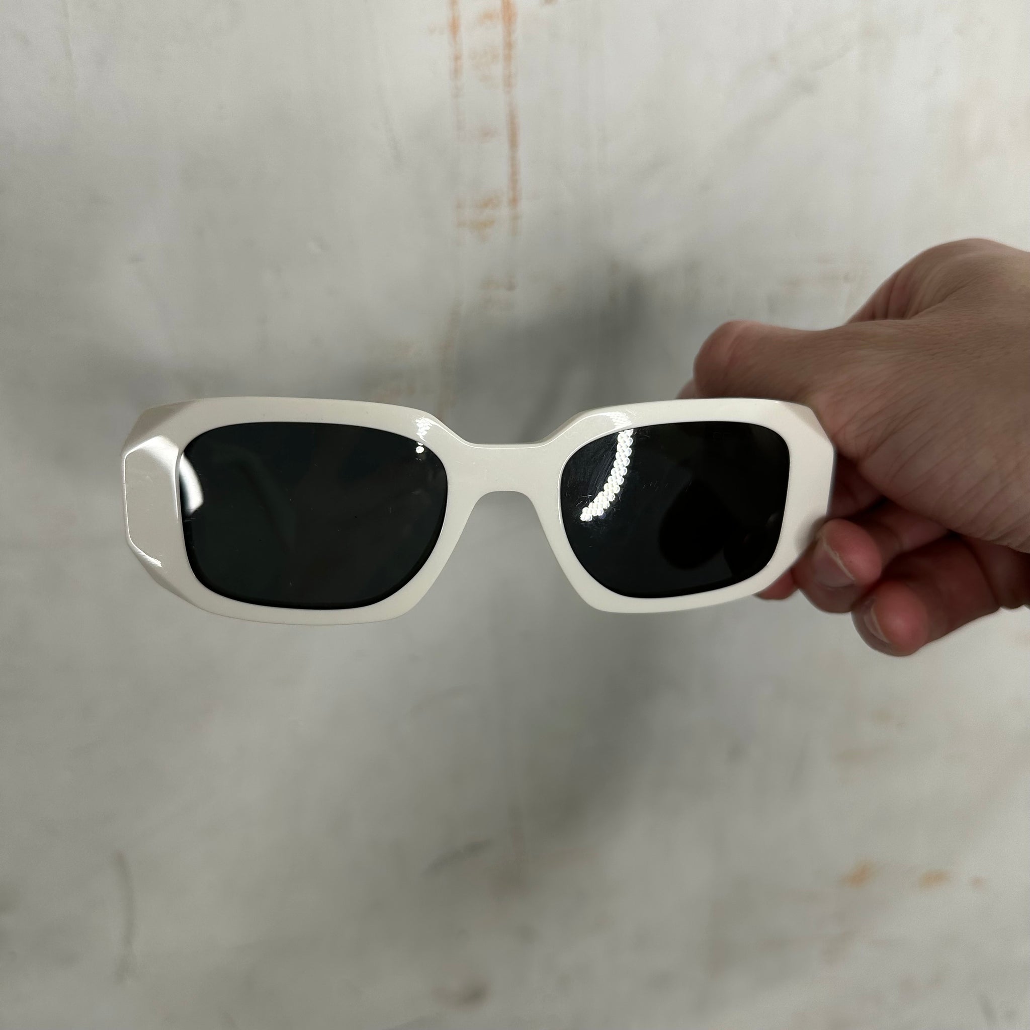 Prada Classic White Acetate Sunglasses
