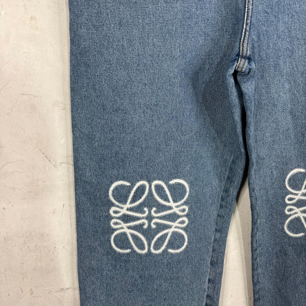 Loewe Lightwash Baggy Anagram Jeans