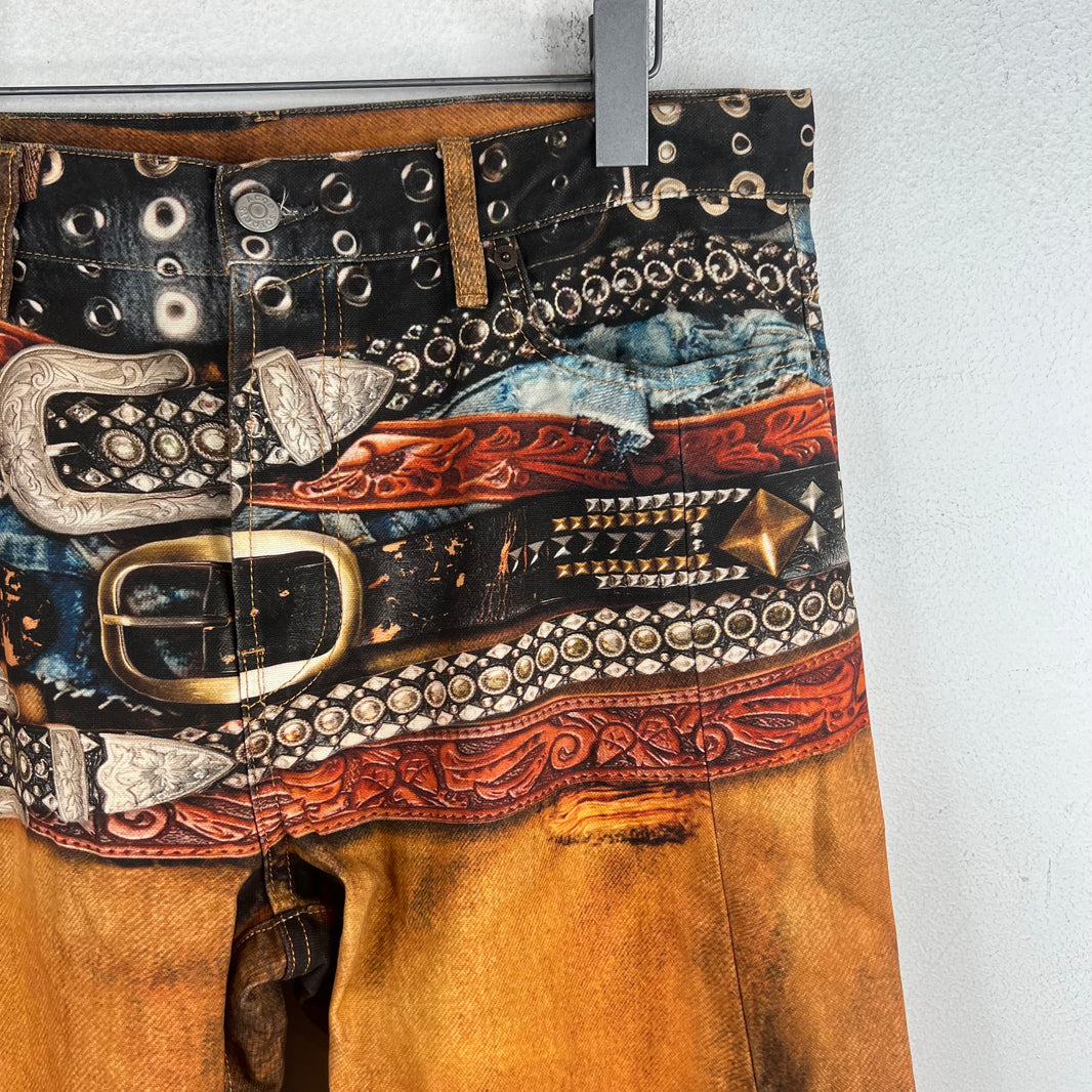Acne Studios Belted Trompe Jeans