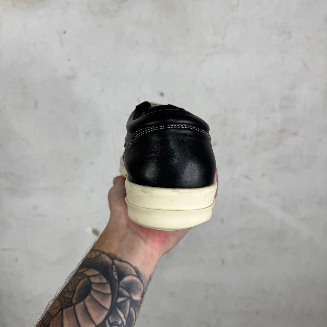 Rick Owens Black Leather Vans