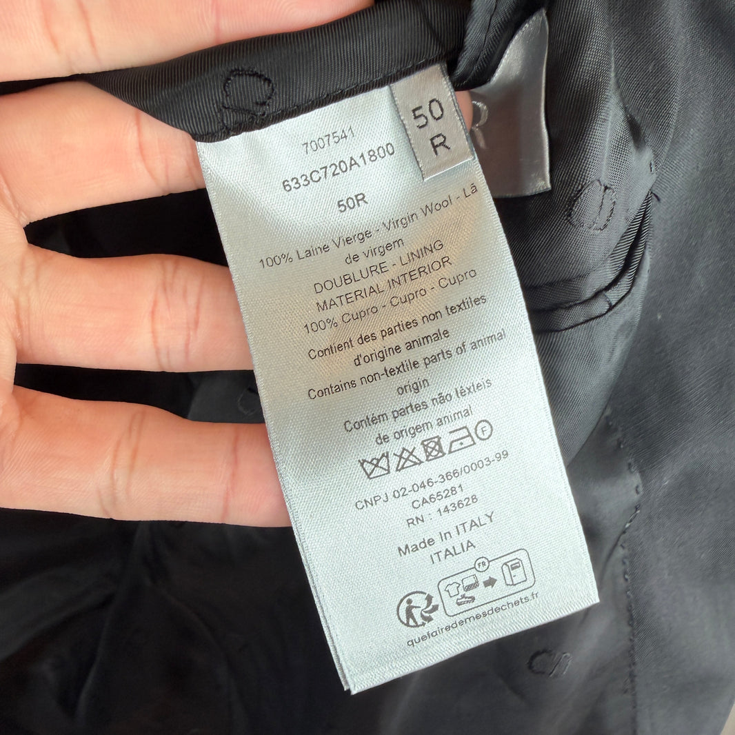 Christian Dior Black Wool Suit Set