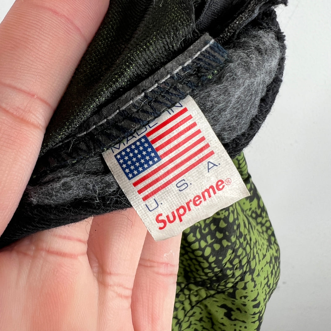 Supreme Green Snakeskin 5-Panel Hat