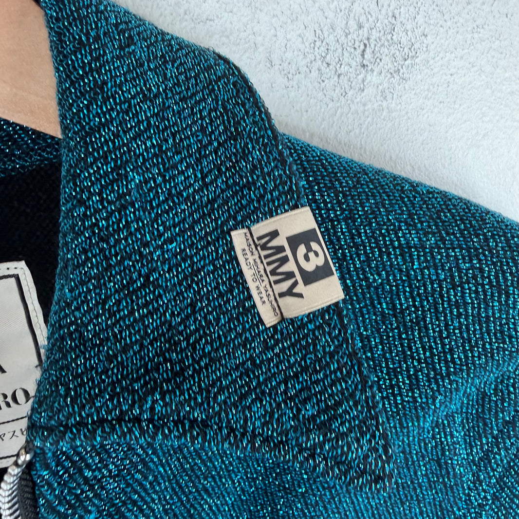 MMY Blue Patch Zip-Up Shirt Jacket