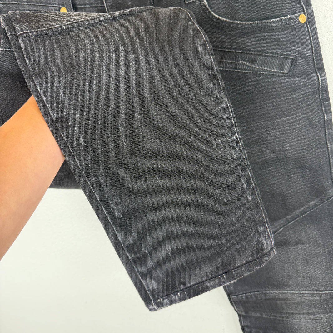 Pierre Balmain Black Skinny Biker Jeans