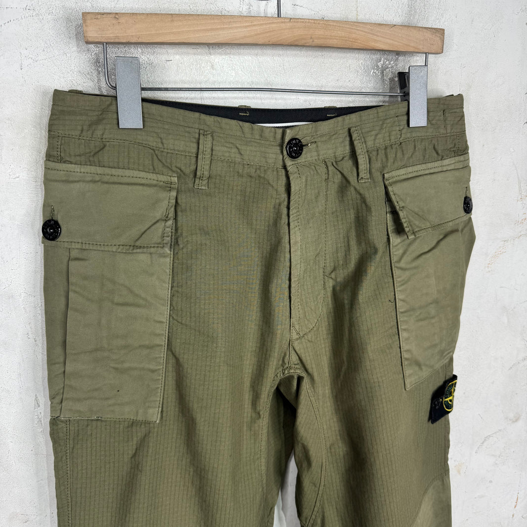 Stone Island Ripstop Olive Cargos