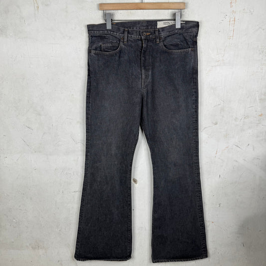Kapital Charcoal Wash Flared Jeans