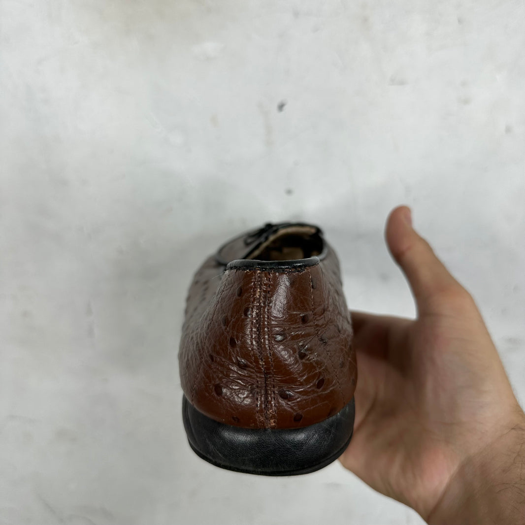 Belgian Ostrich Mr Casual Loafers