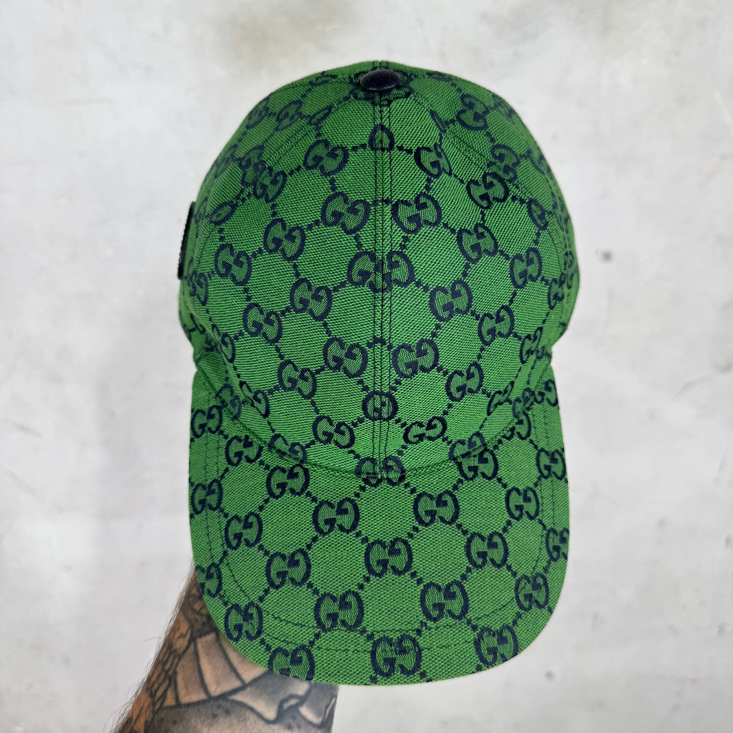 Gucci Green Monogram Hat