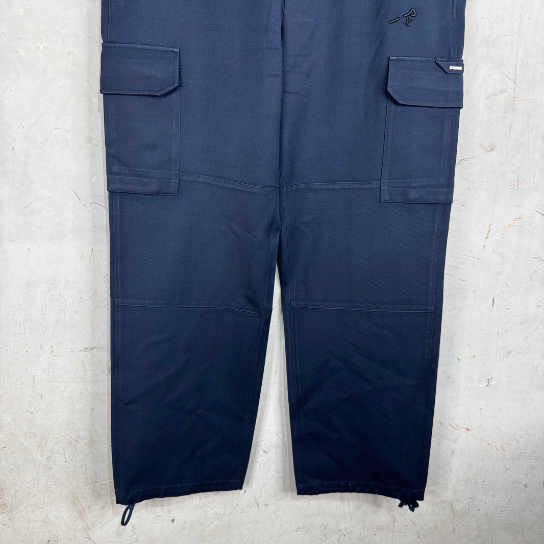 Louis Vuitton Navy Loose Pin Cargo Pants