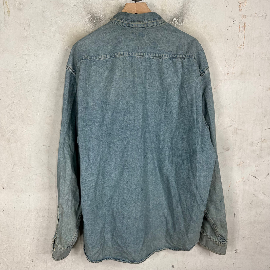 Balenciaga Denim Arm Slit Overshirt