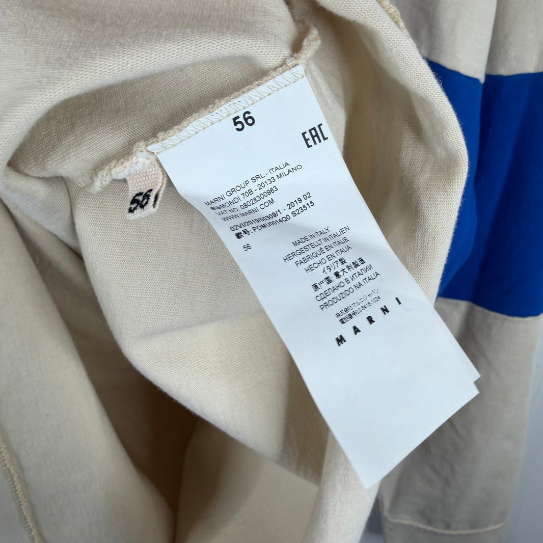 Marni Blue Stripe Longsleeve Rugby T-Shirt