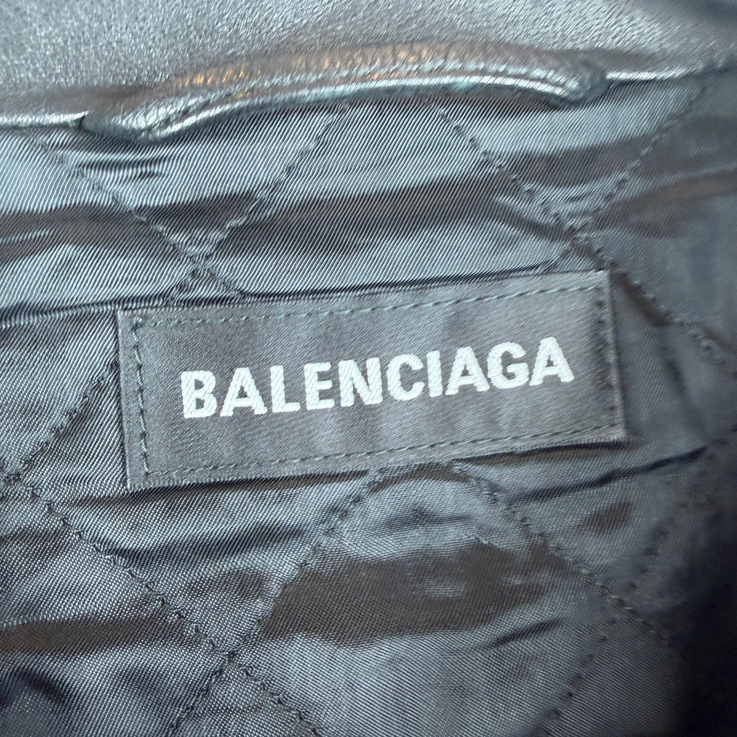 Balenciaga Leather Track Jacket