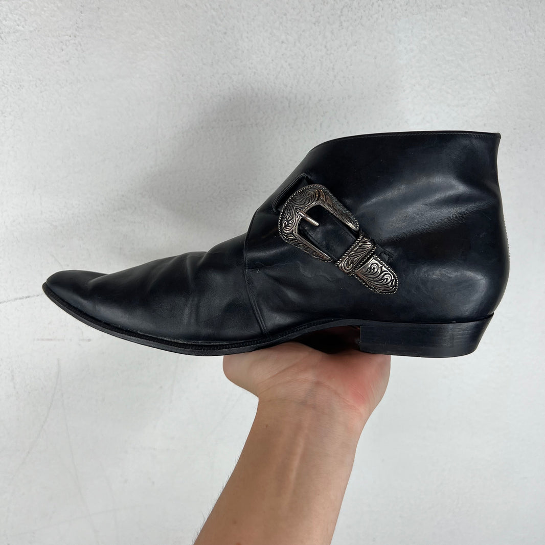 Saint Laurent Leather Duckie Ankle Boot