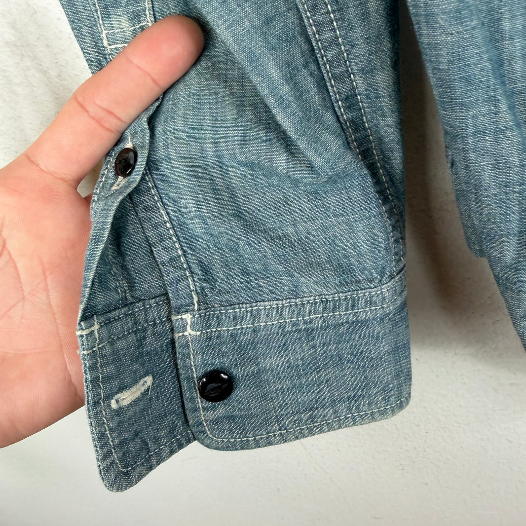 Neighborhood Stencil Denim Shirt