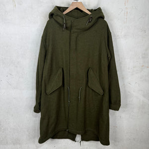 Beams x JCrew Wool Tweed Fishtail Parka
