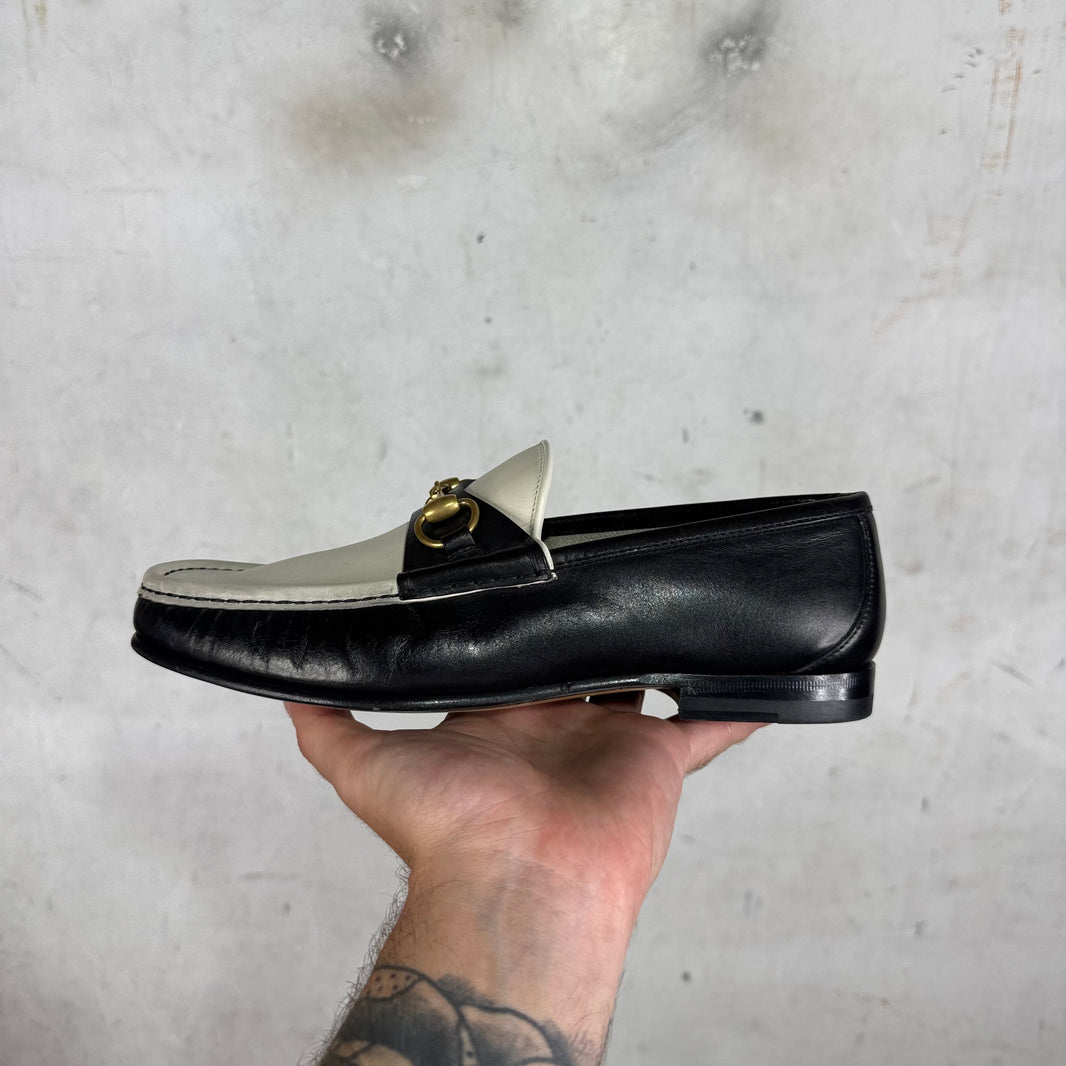 Gucci Two Toned Horsebit Loafers