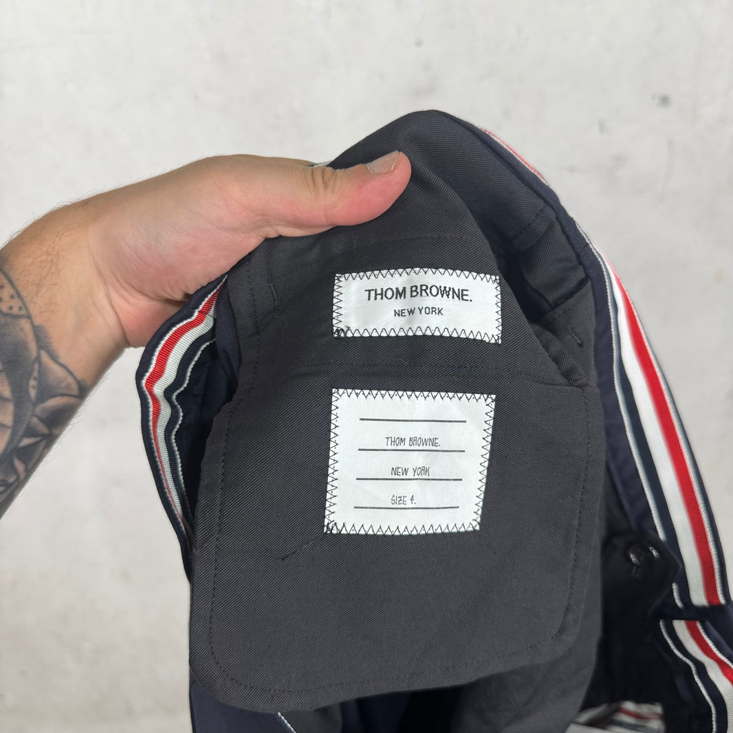 Thom Browne Navy Unconstructed Trousers