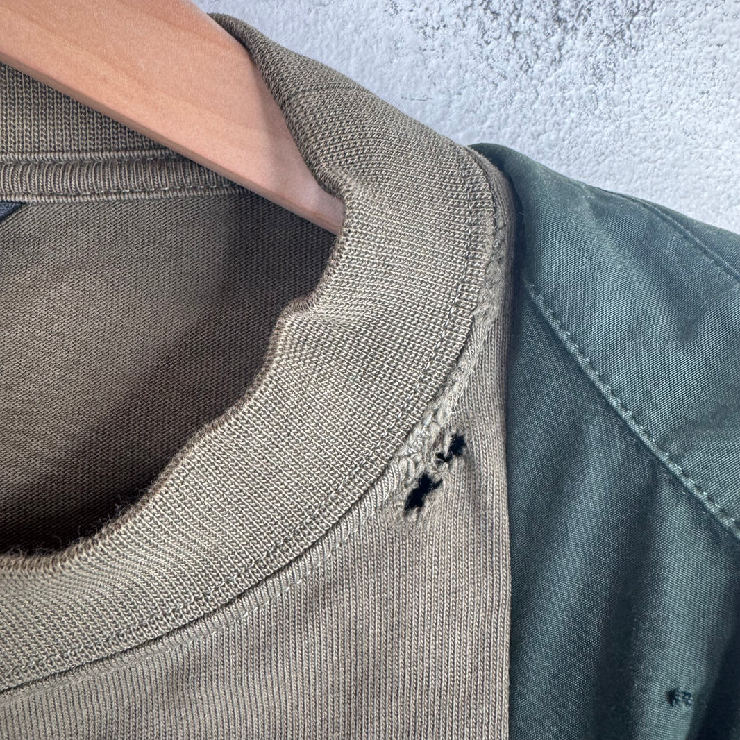 Balenciaga Olive Trompe Collar Shirt
