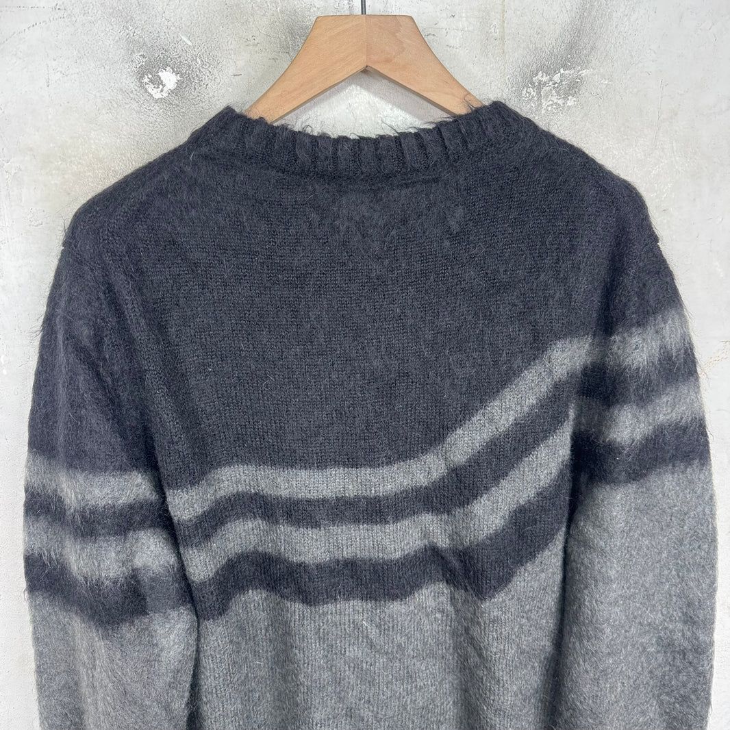 Jil Sander Mohair Grey/Black Knit