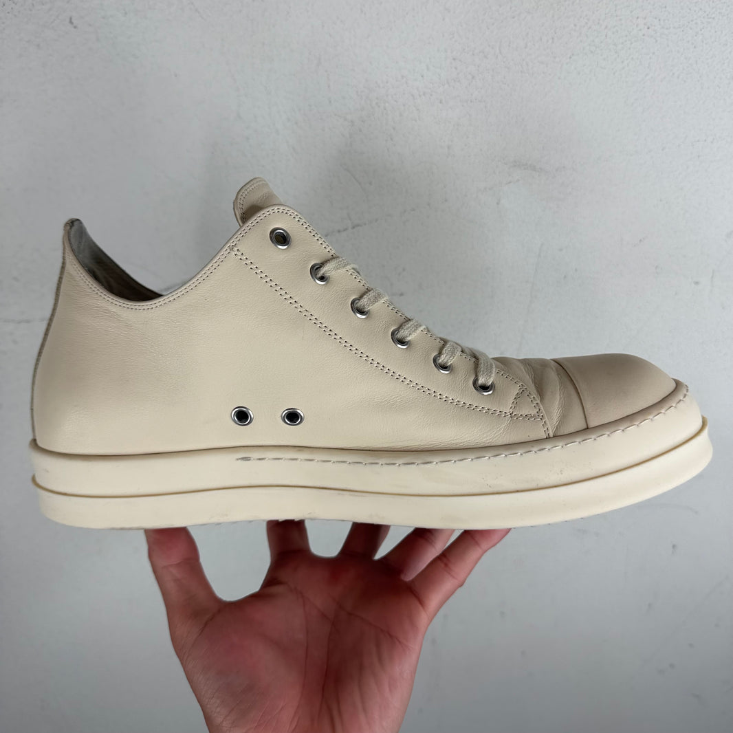 Rick Owens Milk Leather Ramone Lows