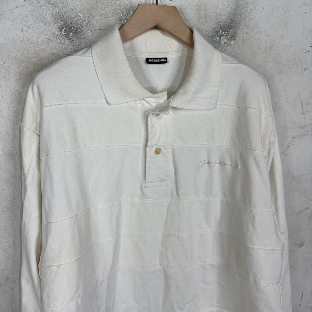 Jacquemus Striped Tonal Rugby Polo