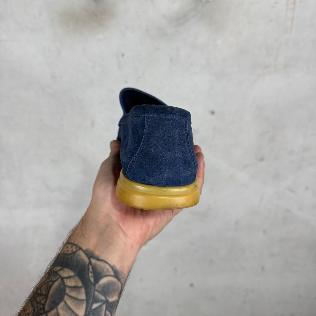 Loro Piana Navy Summer Walk Loafers