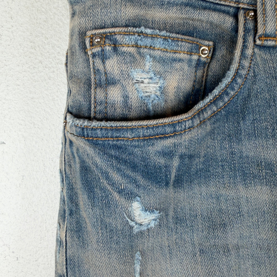 Amiri Light Wash Blue Skinny Jeans