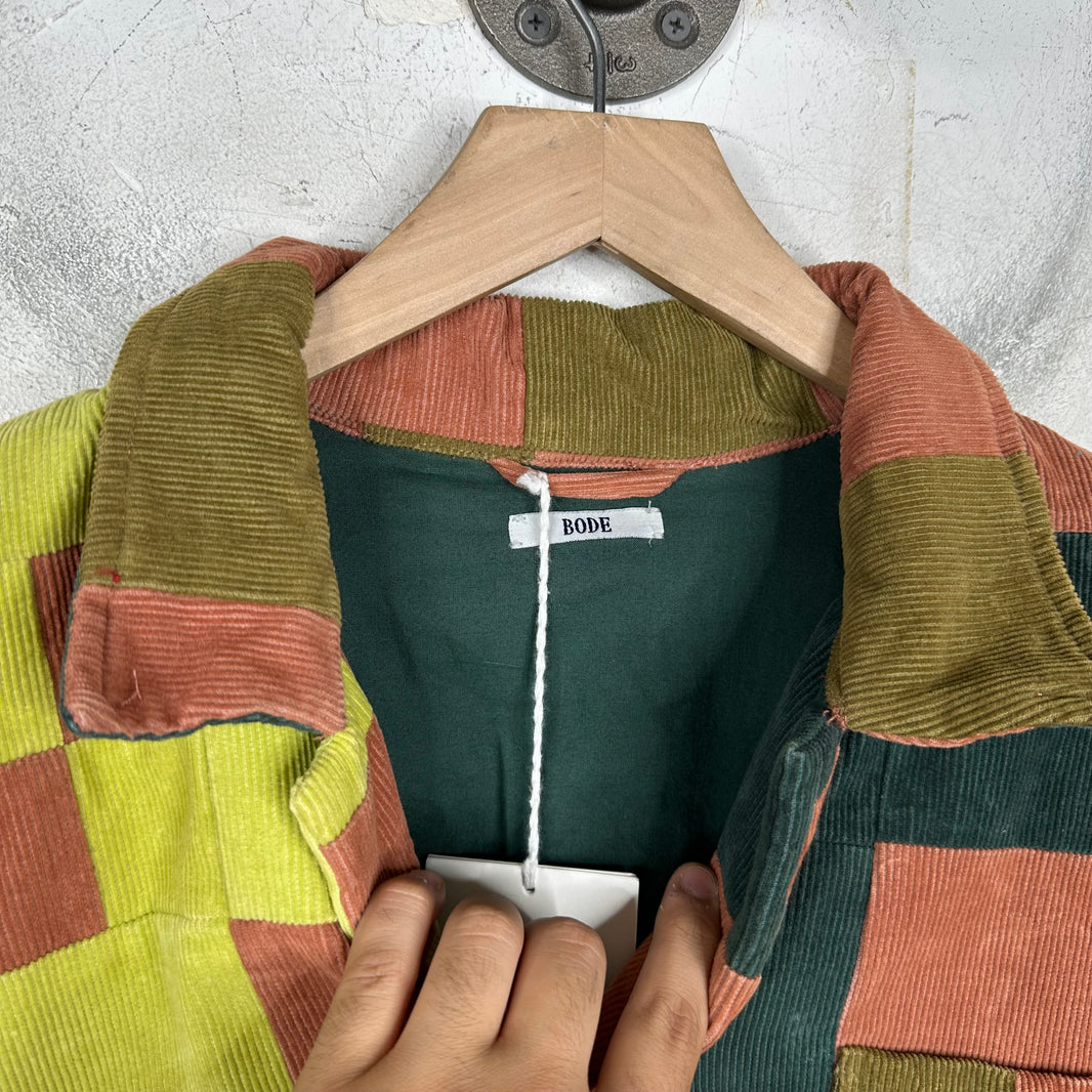 Bode Corduroy Patch Overshirt