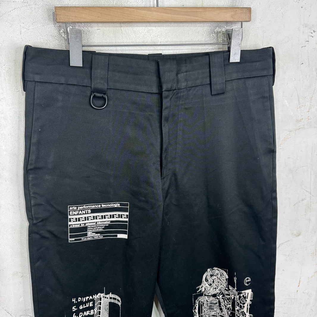ERD Printed Collage Work Pants